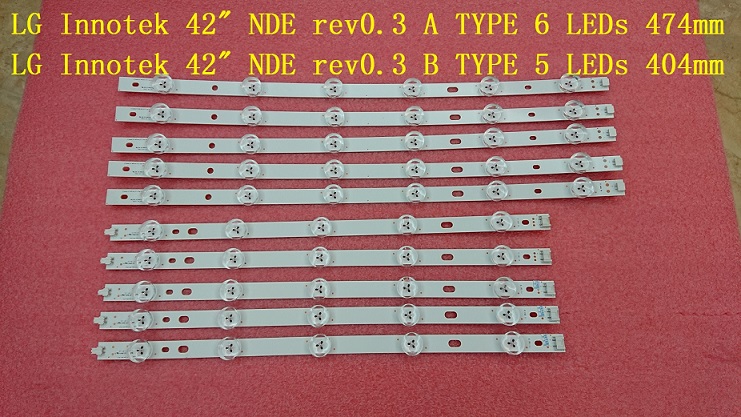 10 PCS 42LS3150 HC420DUN-SLCP1-11XX LED strip for LG Innotek 42